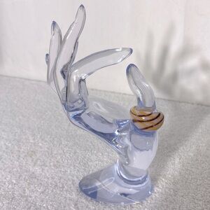 Vintage Art Glass Handmade Brown Cream Yellow Band Ring